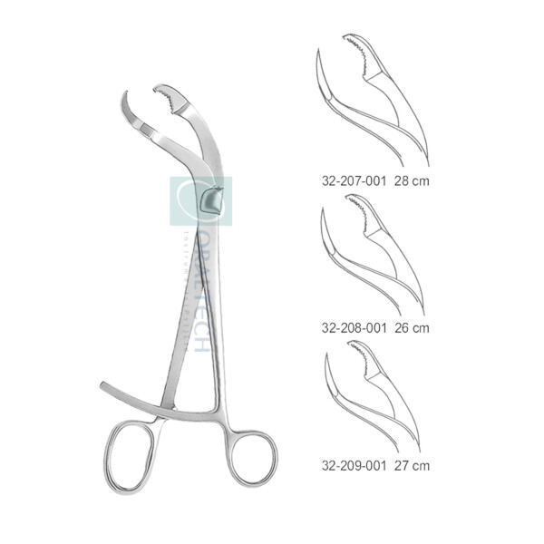 Verbrugge Bone Holding Forceps(with Long Ratchat)