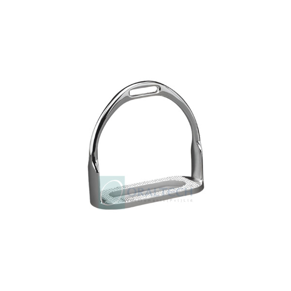 Australian Stock Stirrup Iron  with White Rubber Pad